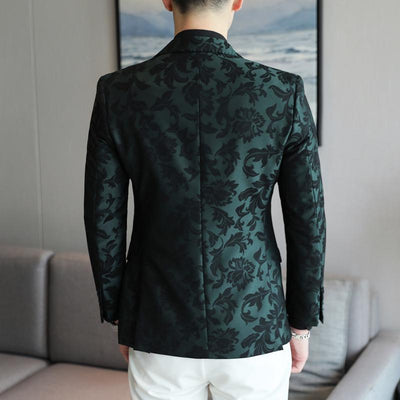 Blazer Slim Fit de Color Liso para Hombre - Primavera Verano - Image 4