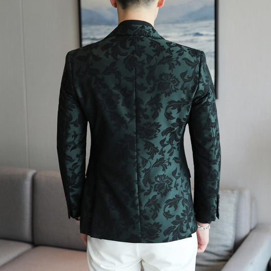 Blazer Slim Fit de Color Liso para Hombre - Primavera Verano - Image 4