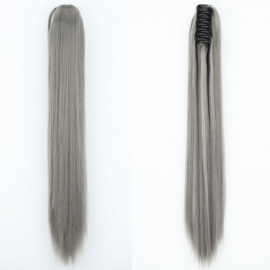 Peluca de Fibra Sintética con Clip Tipo Garra - Cabello Liso y Voluminoso - Image 21