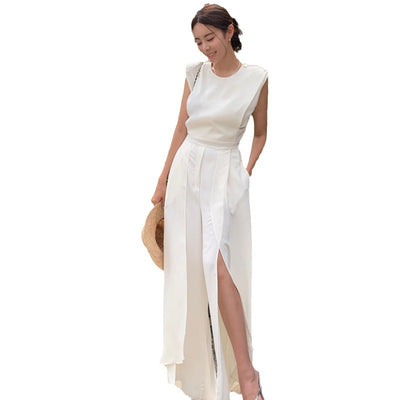 Jumpsuit Elegante para Mujer con Escote V y Abertura Lateral - Image 5