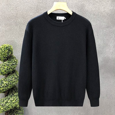 Suéter Tejido Liso en Tono Damasco para Hombre - Image 15