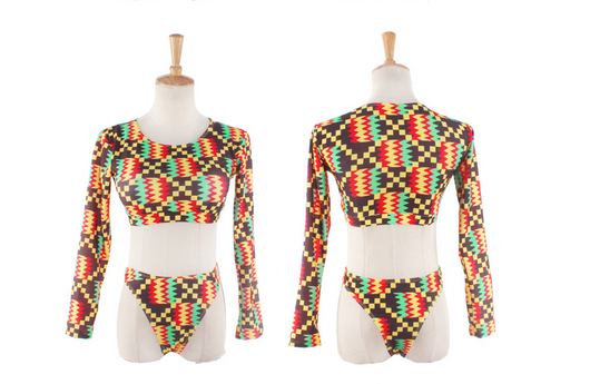 Traje de Baño Manga Larga con Estampado Digital - 4 Colores - Image 6