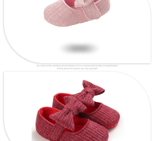 Botitas Tejidas de Lana con Moño para Bebé - Image 12