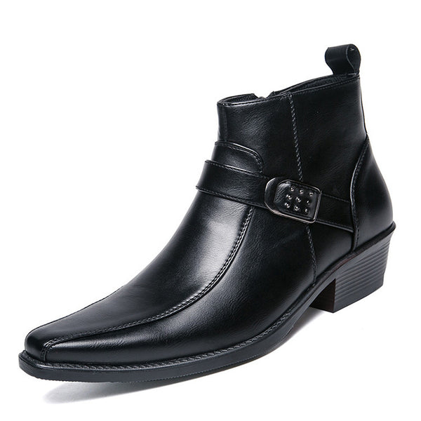 Zapatos de Cuero Puntiagudos para Hombre