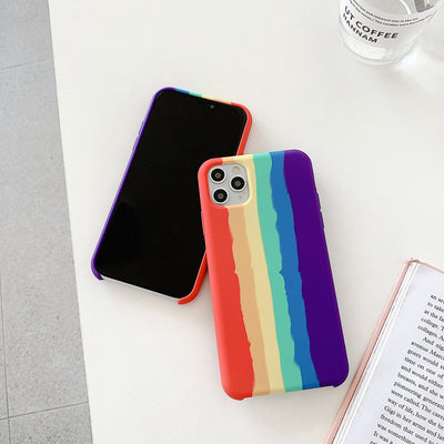 Funda de Silicona Líquida Arcoíris para Celular - Image 11