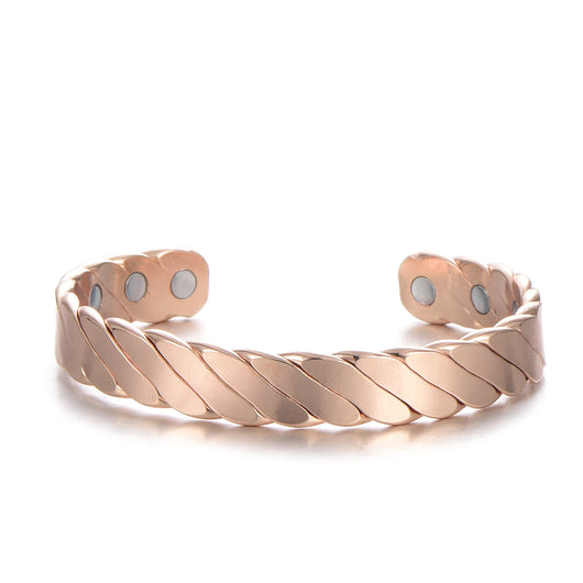 Pulsera Magnética de Cobre Oro Rosa - Image 5