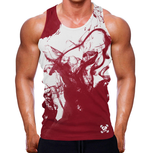 Playera Deportiva sin Mangas con Impresión 3D para Hombre