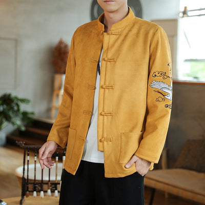 Chaqueta Hanfu Buddha Estilo Chino Retro para Hombre - Image 23