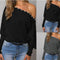 Blusa Elegante con Mangas Murciélago y Detalles de Cuentas