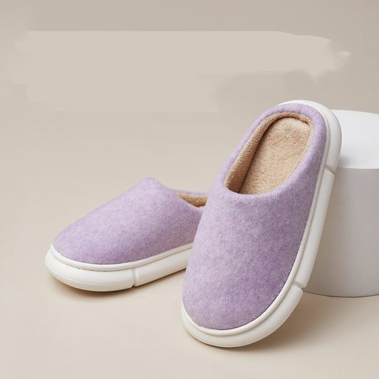Pantuflas de Algodón para Mujer Invierno Ultra Suaves Suela Gruesa Cálidas Antideslizantes Parejas