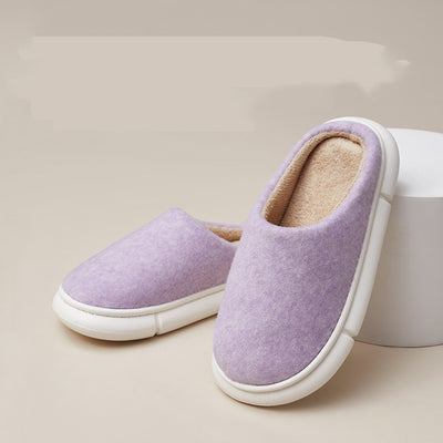 Pantuflas de Algodón para Mujer Invierno Ultra Suaves Suela Gruesa Cálidas Antideslizantes Parejas