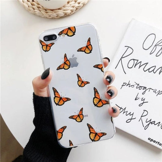 Funda Transparente Mariposa de Silicona Suave para Teléfono - Image 16