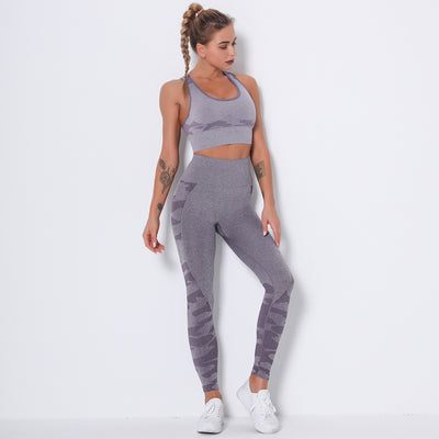 Conjunto de Brasier Invisible sin Costuras con Diseño Camuflaje - Image 20