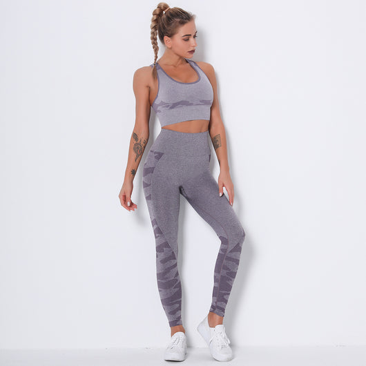 Conjunto de Brasier Invisible sin Costuras con Diseño Camuflaje - Image 20
