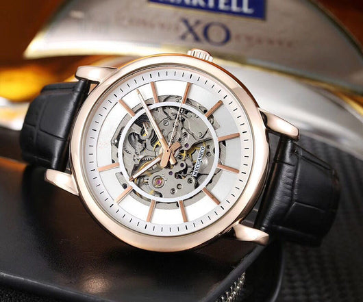 Reloj Deportivo Mecánico para Hombre con Correa de Cuero - Image 5