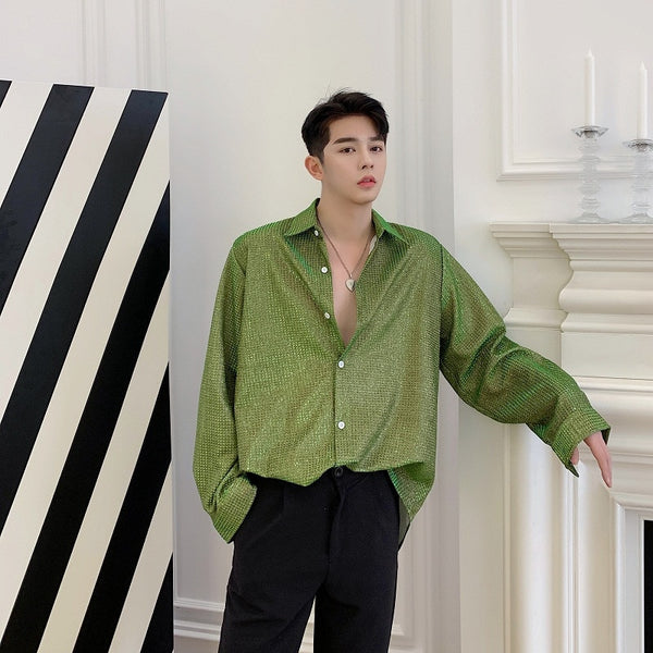 Camisa de Manga Larga Coreana Premium con Elegancia Minimalista
