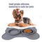 Comedero Doble Antiasfixia para Perros con Tapete Protector