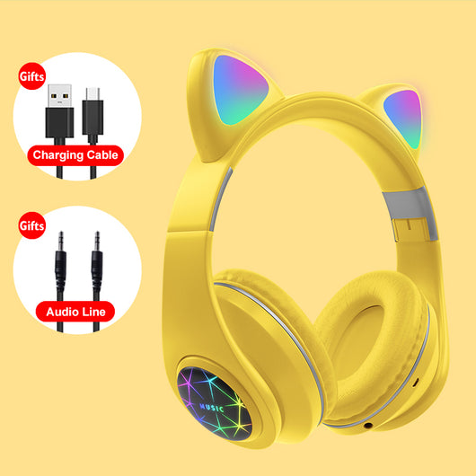 Auriculares Inalámbricos Deportivos con Diseño de Orejas de Gato - Image 28
