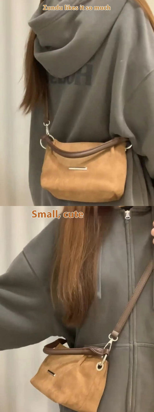 Bolso Mensajero Portátil de Ante Frosted para Mujer - Image 7