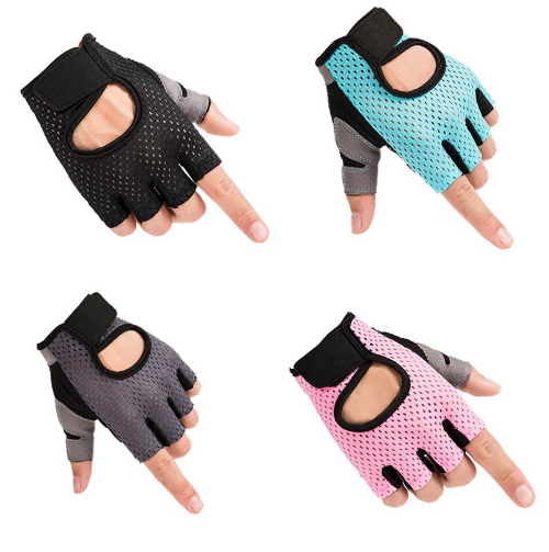 Guantes Deportivos de Medio Dedo - Agarre Antideslizante para Ciclismo y Fitness