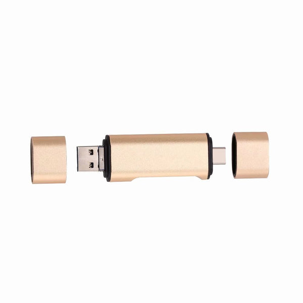 Lector de Tarjetas USB Multifunción Type-C - Aluminio Premium para TF, SD y OTG