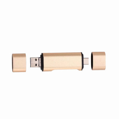 Lector de Tarjetas USB Multifunción Type-C - Aluminio Premium para TF, SD y OTG