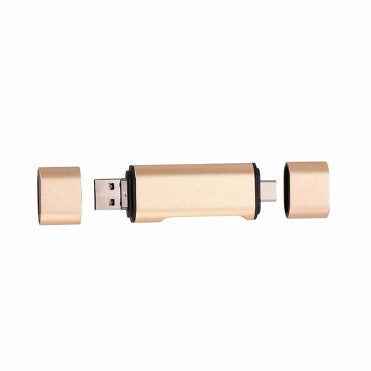 Lector de Tarjetas USB Multifunción Type-C - Aluminio Premium para TF, SD y OTG