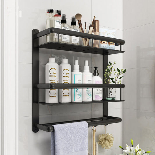 Mueble de Baño Minimalista Nórdico con Estante Multifuncional sin Perforaciones