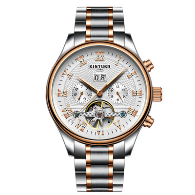 Reloj Mecánico Tourbillon Hueco KINYUED - Image 4