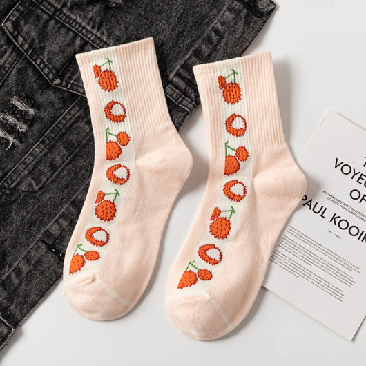Calcetines Estampados de Piña y Fresa - Diseño Adorable - Image 20