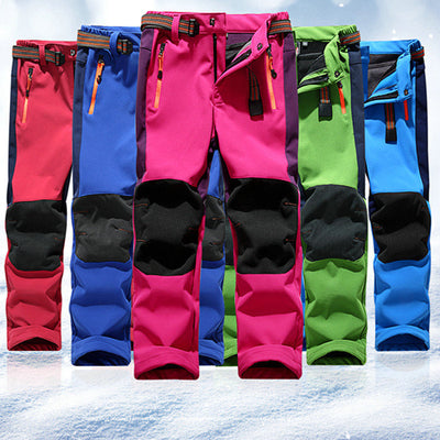 Pantalones Softshell para Niños - Pantalones de Esquí Impermeables
