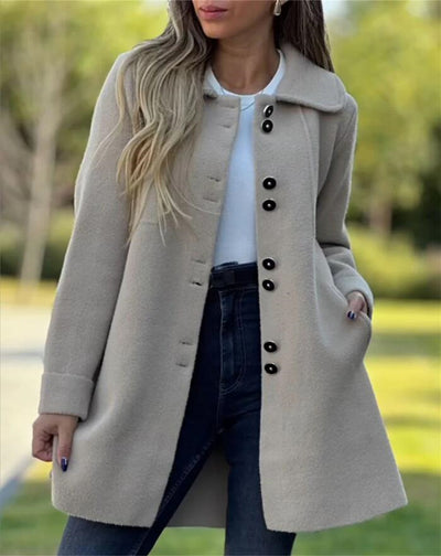 Abrigo de Lana con Forro Polar para Otoño e Invierno - Image 6