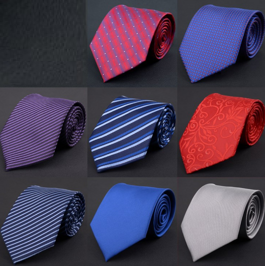 Corbata Ejecutiva Premium 8cm - Diseño Clásico Negro, Rojo y Azul - Image 2