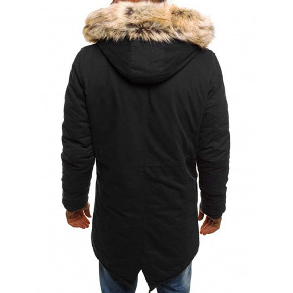 Ropa de Algodón con Cuello de Pelaje