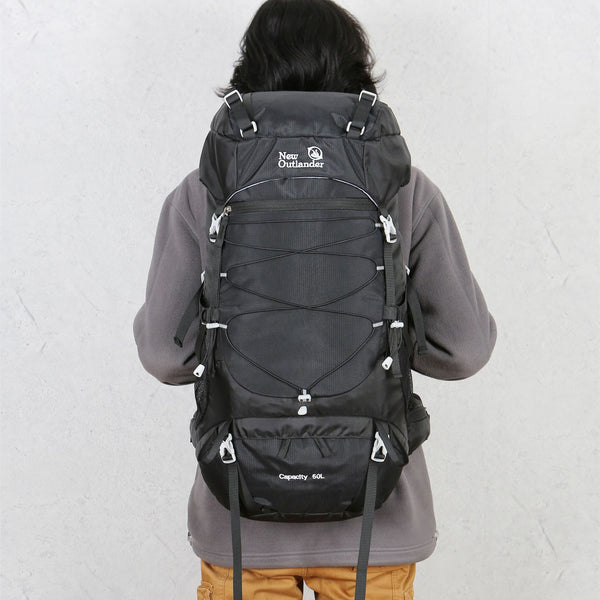 Mochila de Senderismo 50L - Bolsa de Montaña Resistente para Trekking y Camping