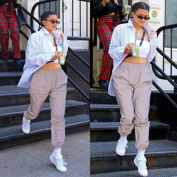 Pantalones Casuales Elásticos Luminosos para Mujer - Image 10