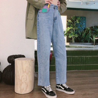 Pantalón de Cintura Alta Ancho y Suelto - Image 3