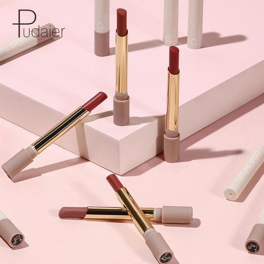 Paleta de 16 Labiales Mate Larga Duración - Fórmula Antiadherente