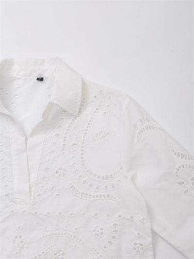 Blusa Casual de Cuello V Versátil y Elegante para Mujer - Image 14