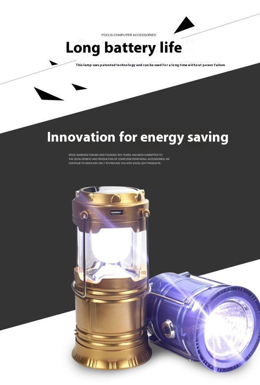 Lámpara Solar Portátil Multifunción para Camping, Emergencias y Puestos Comerciales - Image 16