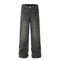 Pantalones Hombre Efecto Desgastado Corte Recto Suelto