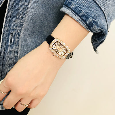 Reloj Delicado Girasol con Correa de Cuero para Mujer - Image 7