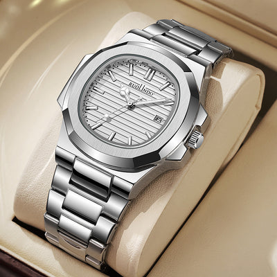 Reloj de Hombre Acero Inoxidable Doble Calendario con Esfera Luminosa - Image 24