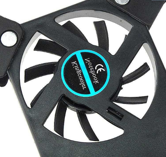 Base Refrigerante Giratoria USB con 2 Ventiladores para Laptop 8-14 Pulgadas