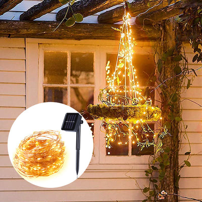 Guirnalda Solar de 200 LED con Alambre de Cobre - Image 3