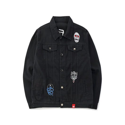 Chaqueta Denim con Bordado Nacional - Estilo Urbano Moderno - Image 6
