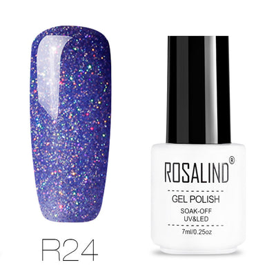 Uñas de Terapia Lumínica Arcoíris con Diseño de Estrellas - 29 Colores - Image 17