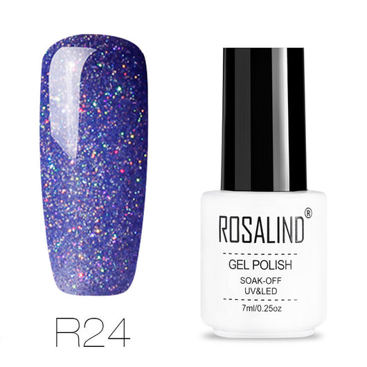 Uñas de Terapia Lumínica Arcoíris con Diseño de Estrellas - 29 Colores - Image 17