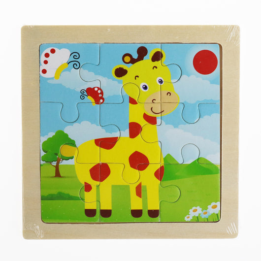 Puzzle de Madera 3D Animales Infantil 9 Piezas con Diseño de Dibujos Animados - Image 11