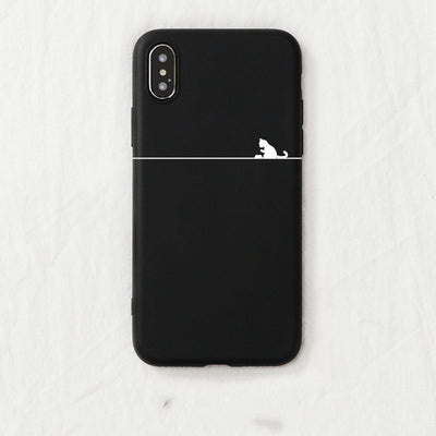 Funda Minimalista de Gatito para Teléfono - Compatible con Apple - Image 30